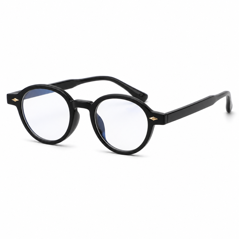 Occhiali luce blu round, vista hero frontale