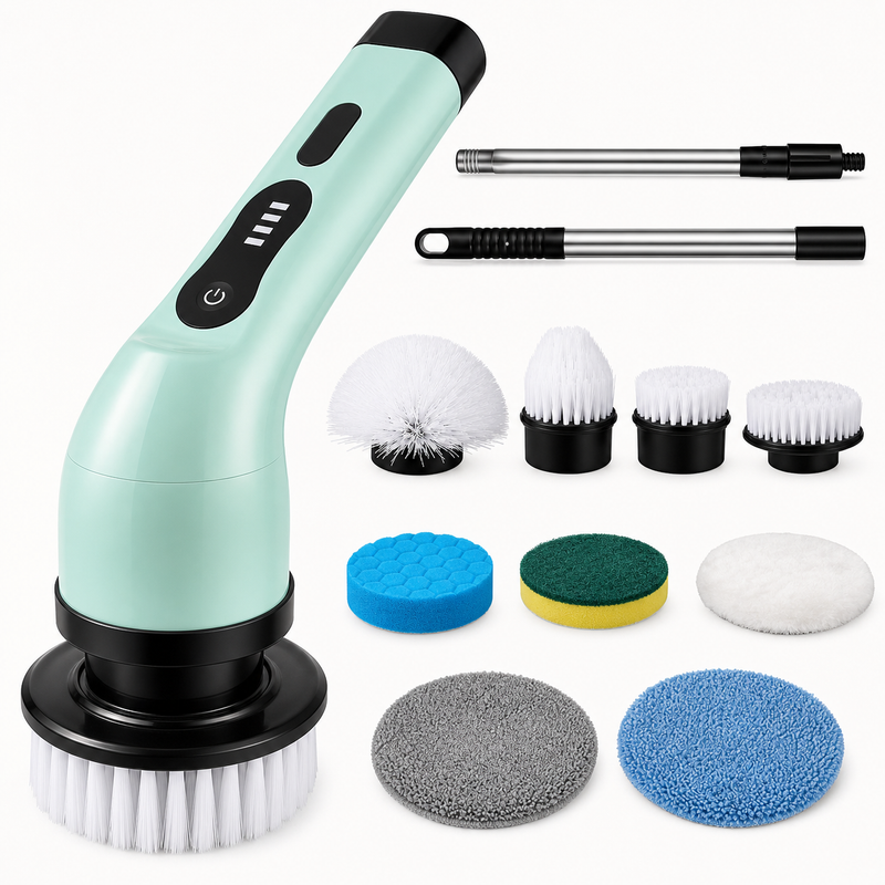 Spazzola pulizia elettrica 9in1 Dagrox - vista frontale premium