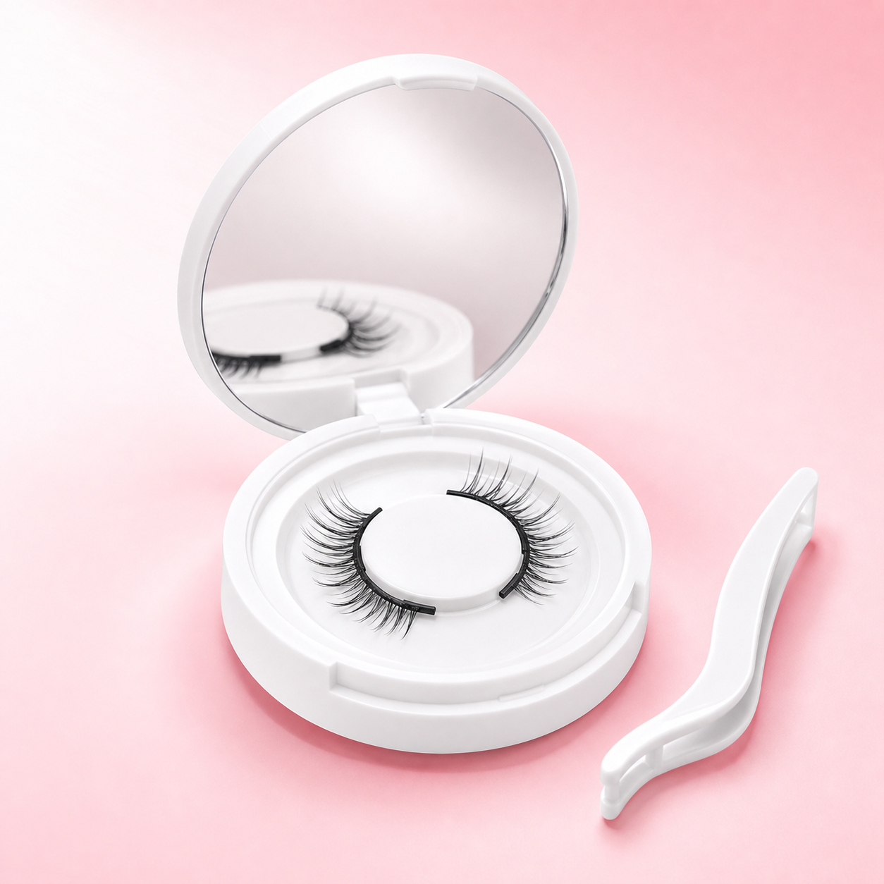 Kit ciglia magnetiche senza colla con custodia a specchio e applicatore