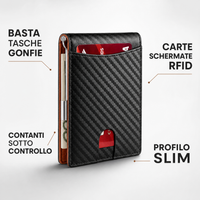 Portafoglio slim RFID: tasche meno gonfie, carte schermate e contanti sotto controllo