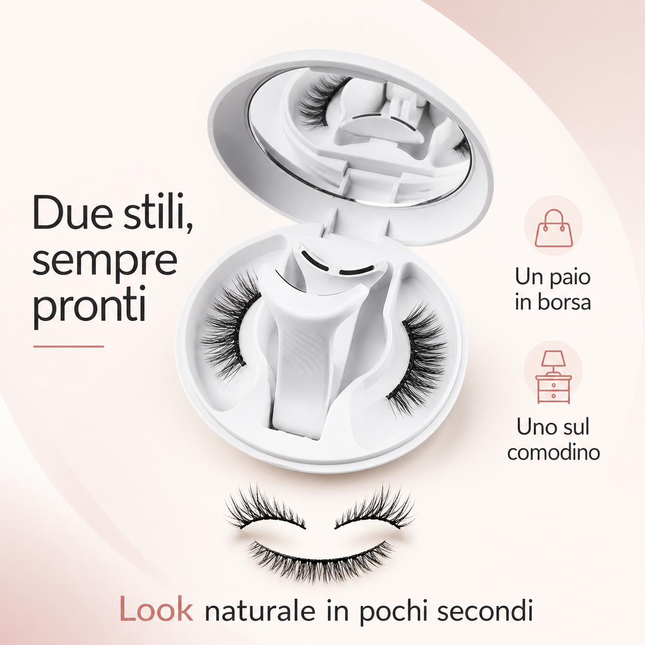 Ciglia magnetiche Soft Natural per un look pronto in pochi secondi