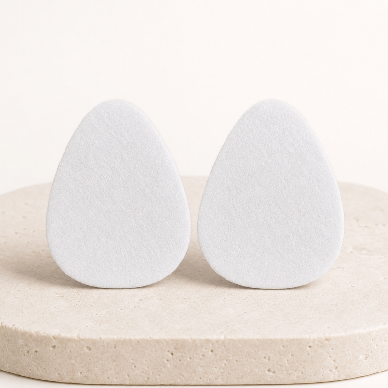 Cuscinetti adesivi per avampiede in feltro bianco, vista hero