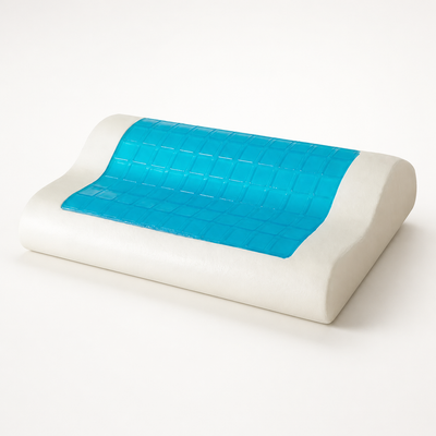Cuscino Cervicale in Memory Foam a Farfalla — Gel Rinfrescante e Fodera in Bambù
