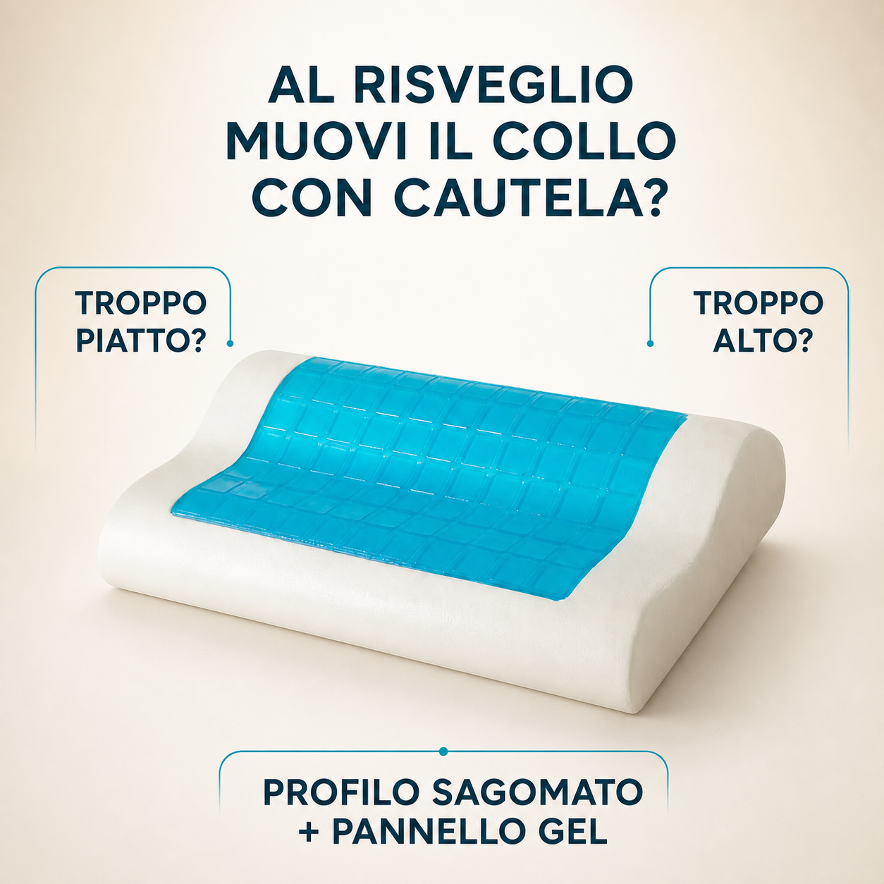 Cuscino cervicale sagomato: troppo piatto o troppo alto