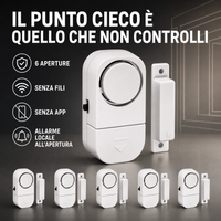 Set da 6 sensori: sei aperture controllate senza fili e senza app