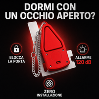 Dormi con un occhio aperto? Blocco porta con allarme 120 dB