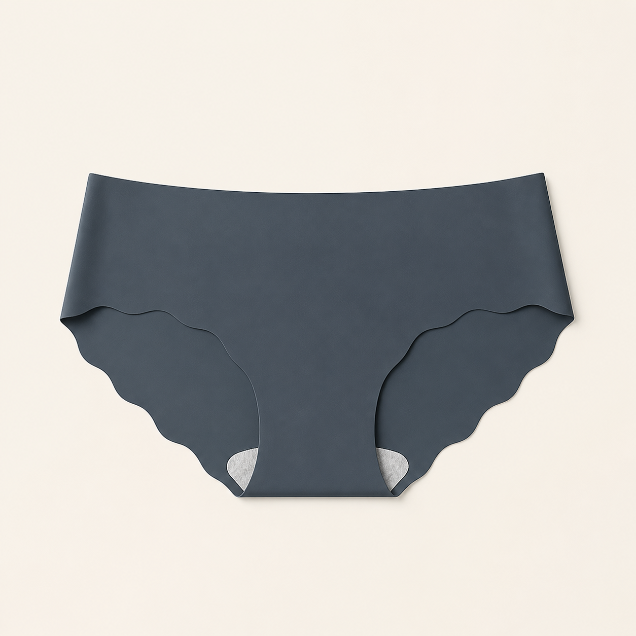 Slip invisibili antracite in ice-silk, vista frontale