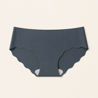 Slip invisibili antracite in ice-silk, vista frontale