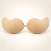 Reggiseno adesivo nudo con coppe a mango e chiusura davanti