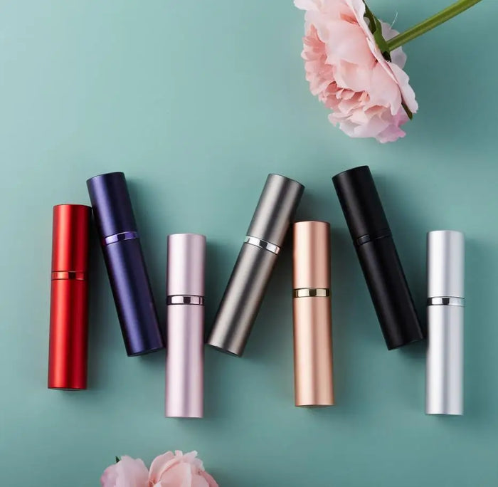Mini Atomizzatore Profumo 5ml in Alluminio — Spray Ricaricabile da Viaggio