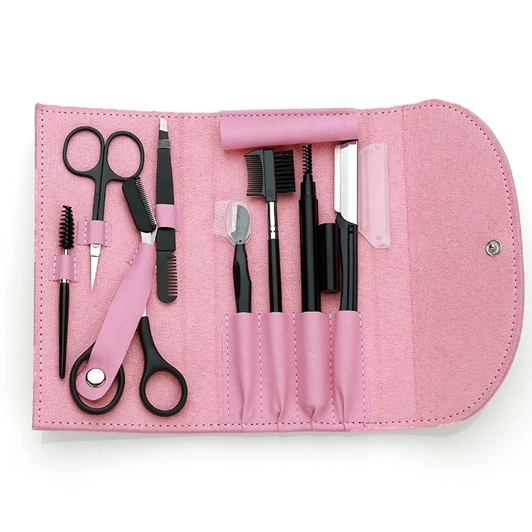 Set 8 strumenti da make-up in acciaio - la rifinitura che il rasoio non fa