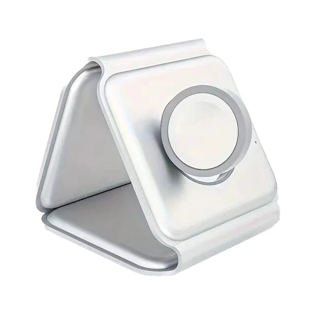 Stazione di ricarica magnetica 3 in 1 - telefono, orologio e auricolari su un unico appoggio