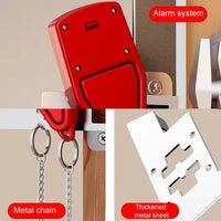 Fermaporta di Sicurezza con Allarme 120 dB — Cuneo da Viaggio, Zero Installazione