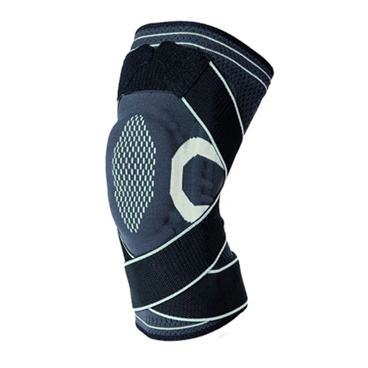 Ginocchiera compressiva con stabilizzatori laterali e anello rotuleo