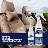 Spray pulitore per interni auto - la macchia sul tessuto del sedile viene via