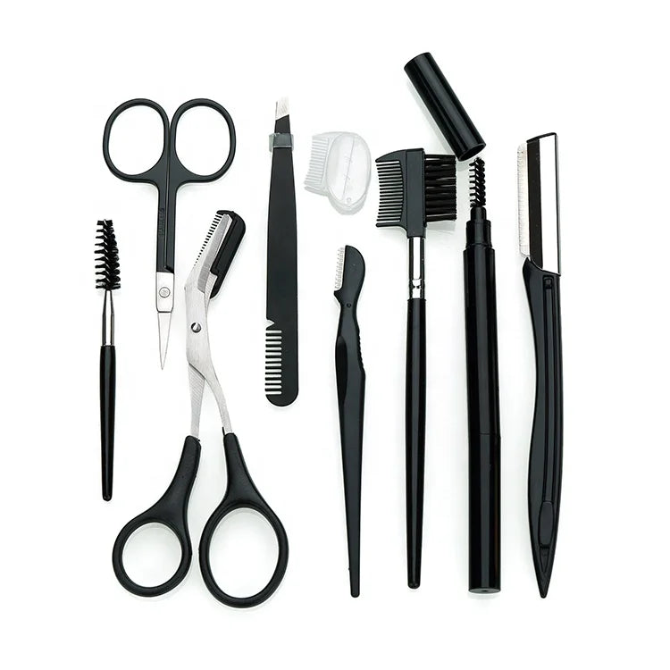 Set 8 strumenti da make-up in acciaio - la rifinitura che il rasoio non fa