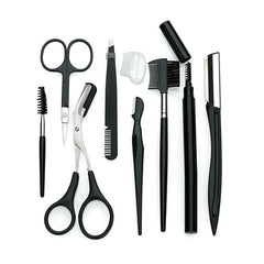 Set 8 strumenti da make-up in acciaio - la rifinitura che il rasoio non fa