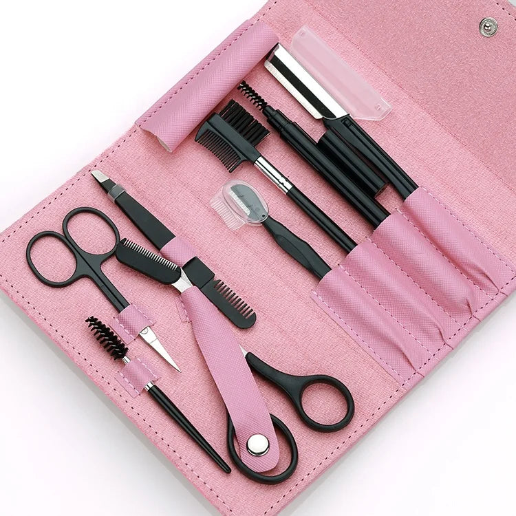 Set 8 strumenti da make-up in acciaio - la rifinitura che il rasoio non fa