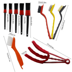Kit spazzole per detailing interni auto - arrivano nelle bocchette e sulle cuciture