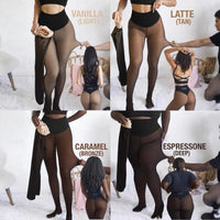 Collant felpati effetto velato – caldi dentro, velati fuori