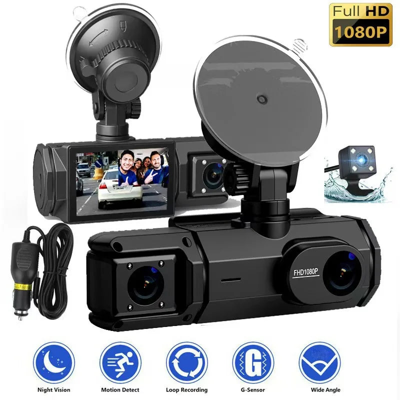 Specchietto retrovisore con dashcam doppia - la tua versione dell'incidente registrata
