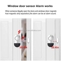 Allarme per Porte e Finestre 125 dB — Sensore Magnetico con Modalità Campanello