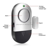 Allarme per Porte e Finestre 125 dB — Sensore Magnetico con Modalità Campanello