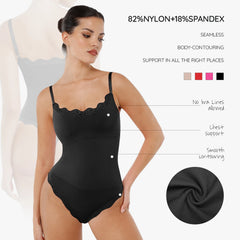 Body Modellante in Pizzo — Pancia Piatta e Silhouette Snella, Effetto Invisibile