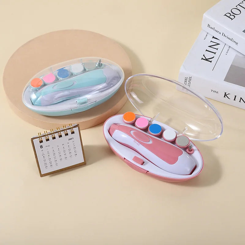 Limetta elettrica per unghie di neonato 6 in 1 - le unghie corte senza forbicine