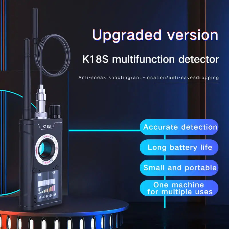 Rilevatore di Telecamere Nascoste e Microspie — Scansione RF Portatile per Hotel e Case Vacanza