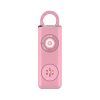 Allarme Personale a Strappo 130 dB — Portachiavi con Torcia LED, 4 Colori