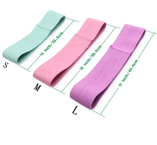 Set 3 Fasce Elastiche Fitness – Resistenze per Glutei e Gambe
