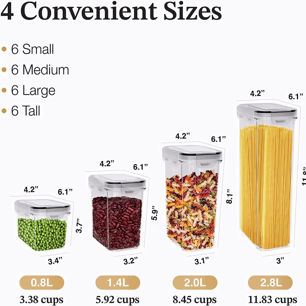 Barattolo salva-freschezza con chiusura ermetica - snack e avanzi che non prendono odori
