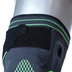 Ginocchiera compressiva con stabilizzatori laterali e anello rotuleo