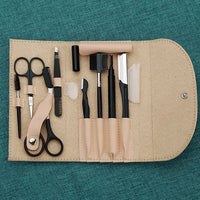 Set 8 strumenti da make-up in acciaio - la rifinitura che il rasoio non fa