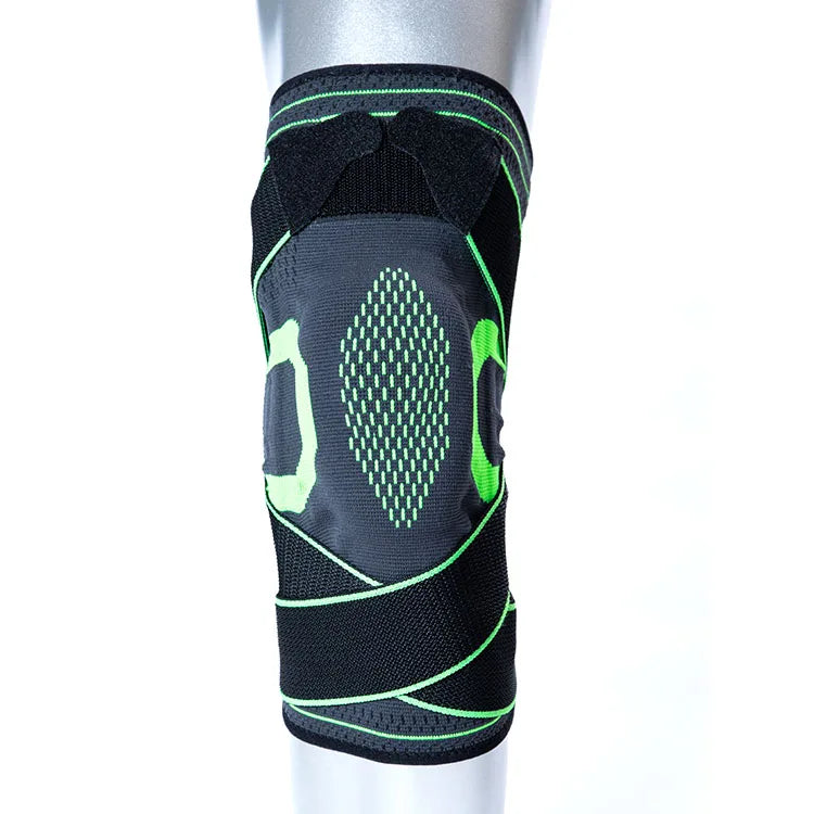 Ginocchiera compressiva con stabilizzatori laterali e anello rotuleo
