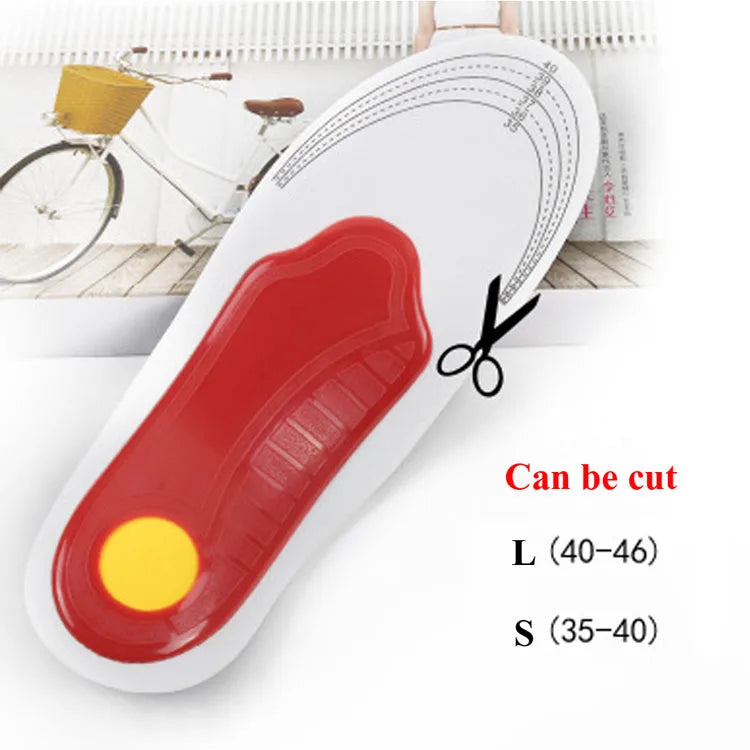 Solette con Supporto dell'Arco Plantare — Guscio in TPU e Gel sul Tallone, Taglie 35-46