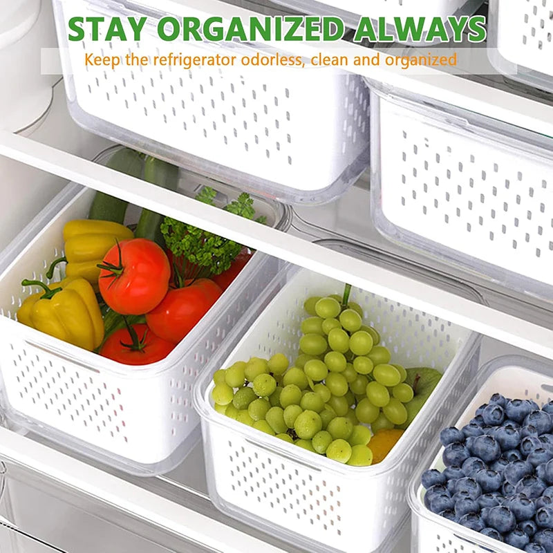 Contenitore salva-freschezza per frigo - frutta e verdura che durano settimane, non giorni