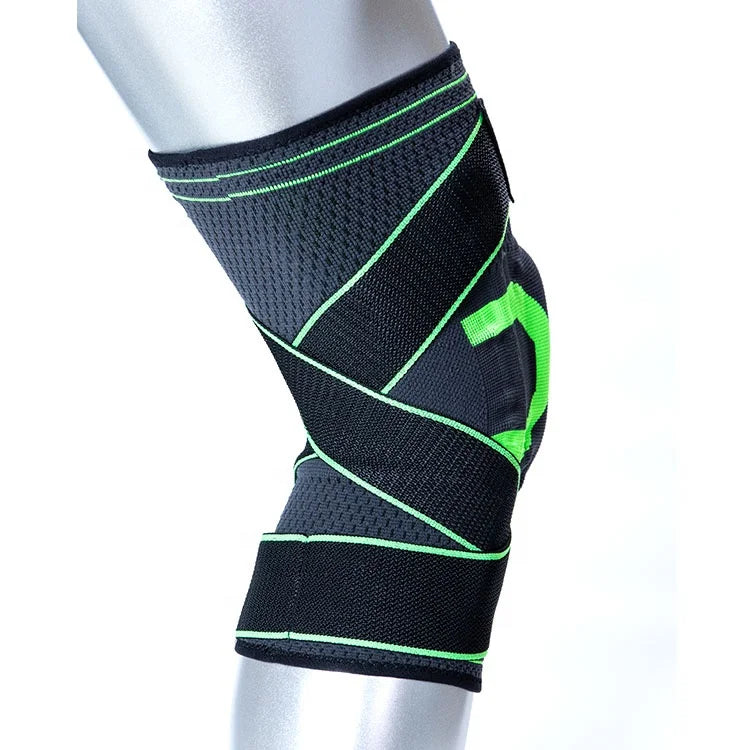 Ginocchiera compressiva con stabilizzatori laterali e anello rotuleo