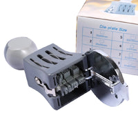 Timbro Data Manuale Rotondo 51mm – Regolabile e Ricaricabile