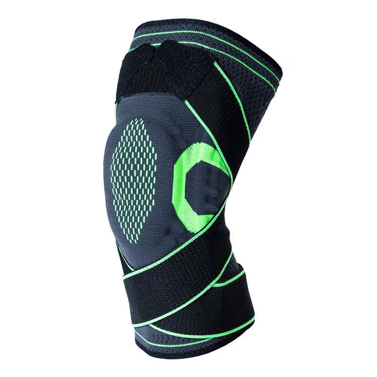 Ginocchiera compressiva con stabilizzatori laterali e anello rotuleo