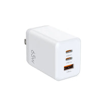 Caricatore GaN 65W a 3 porte - un solo alimentatore per telefono, tablet e portatile