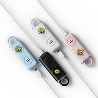 Allarme Personale a Strappo 130 dB — Portachiavi con Torcia LED, 4 Colori