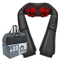 Massaggiatore Cervicale Shiatsu con Calore — Testine Impastanti per Collo e Spalle