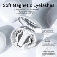 Ciglia Magnetiche Soft Natural — Riutilizzabili, Senza Colla, con Applicatore