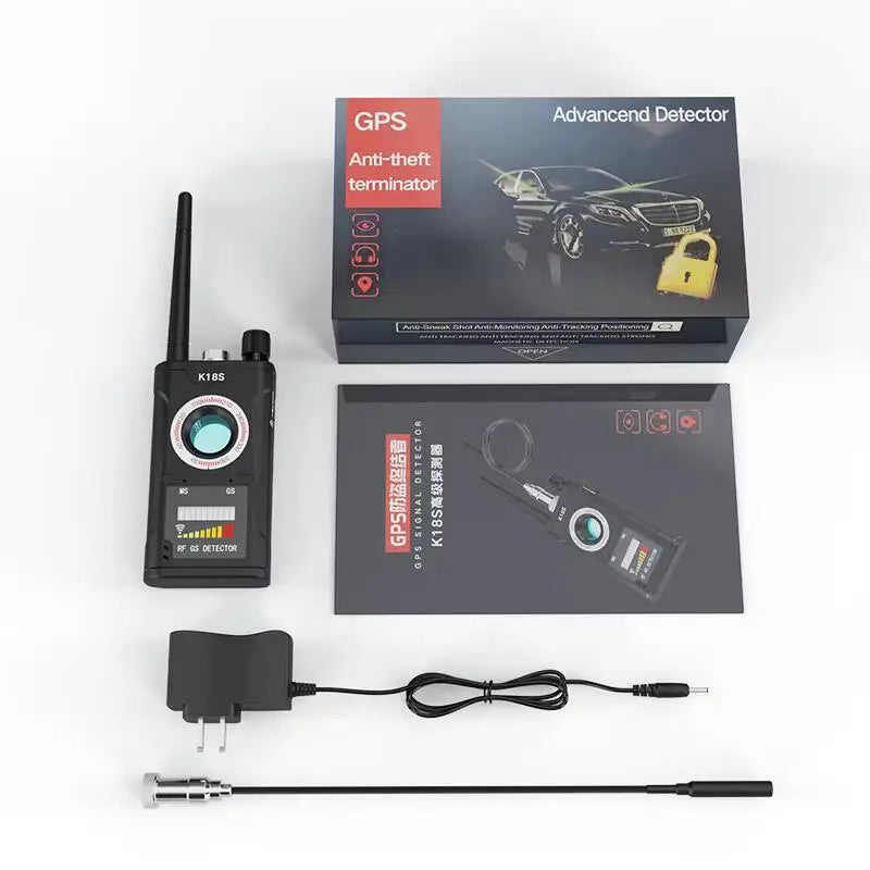 Rilevatore di Telecamere Nascoste e Microspie — Scansione RF Portatile per Hotel e Case Vacanza