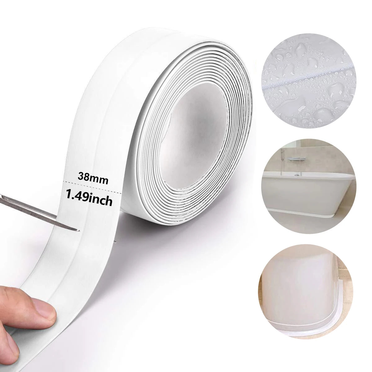 Nastro sigillante impermeabile per bagno e cucina - il silicone nero sparisce in mezz'ora