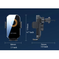 Supporto auto con chiusura automatica e ricarica wireless - appoggi il telefono, si chiude da solo