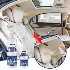 Spray pulitore per interni auto - la macchia sul tessuto del sedile viene via