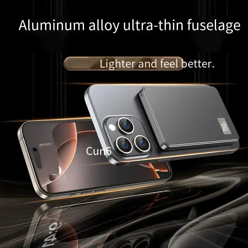 Power bank magnetico 3 in 1 - si attacca dietro al telefono e basta, niente cavo
